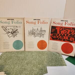 Lot of 3 Armed Forces Song Folios 1965 Military Music Books AFRTS